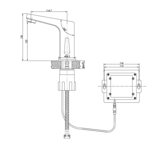 Смеситель для раковины Lemark Project LM4655CE