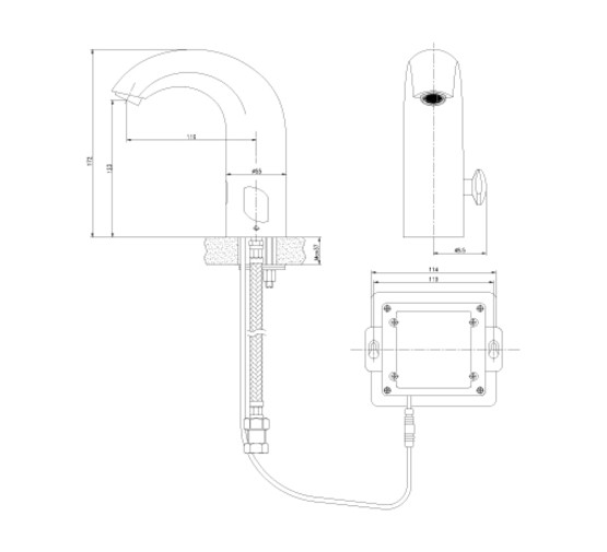 Смеситель для раковины Lemark Project LM4656CE