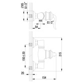 Смеситель для душа Lemark Brava LM4703G золото