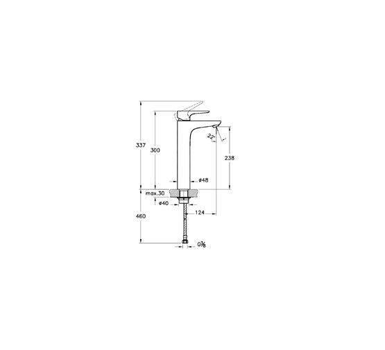 Смеситель для раковины Vitra X-Line A42322EXP