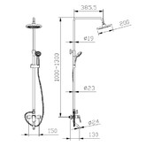 Душевая система Bravat  Eler F6191238CP-A-RUS со смесителем хром