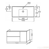 Тумба подвесная Jacob Delafon Odeon Up EB891RU-J5 100 см белый глянец