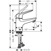 Смеситель для раковины HANSGROHE Novus 70 71021000