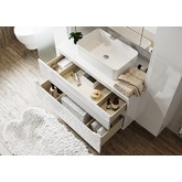 Комплект мебели ALAVANN Stella 100 столешница камень белый