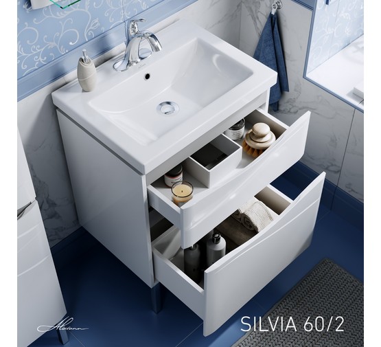 Комплект мебели ALAVANN Silvia 60 белый 