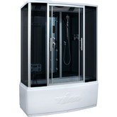 Душевая кабина Timo Standart T-1150 1500x880 хром матовый, тониров.стекло 