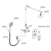 Душевая система Wasserkraft  A16830 со смесителем хром