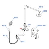 Душевая система Wasserkraft  A14229 со смесителем хром