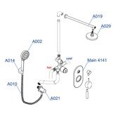 Душевая система Wasserkraft  Main A14129 со смесителем хром