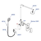 Душевая система Wasserkraft  А14031 со смесителем хром