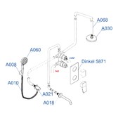 Душевая система Wasserkraft  Dinkel А175868 со смесителем хром