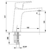 Смеситель для раковины E.C.A. Tiera 104808989 белый