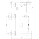 Смеситель для ванны Lemark Contest LM5814CW белый/хром