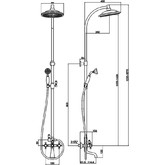 Душевая система Timo Nelson SX-1090 со смесителем бронза