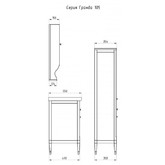 Комплект мебели ASB-Woodline Гранда 105 орех массив ясеня