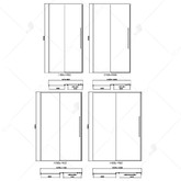 Душевая дверь RGW  Stilvol SV-12 B 1000x1950 черный, прозр.стекло