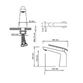 Смеситель для раковины Timo Olivia 3261/00-16F белый/хром