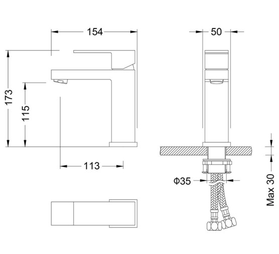 Смеситель для раковины Timo Selene 2061/00F хром