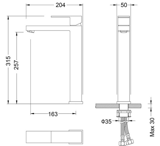 Смеситель для раковины Timo Selene 3061/00F хром