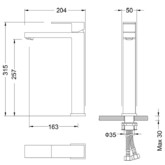 Смеситель для раковины Timo Selene 3061/00F хром