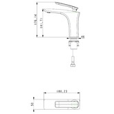 Смеситель для раковины Timo Helmi 4061/00-16F белый/хром