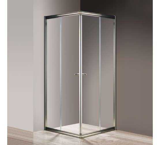 Душевой угол Cezares GIUBILEO-A-2-80-SCORREVOLE-C-Br 800x800 бронза прозрачное стекло
