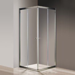 Душевой угол Cezares GIUBILEO-A-2-80-SCORREVOLE-C-Br 800x800 бронза прозрачное стекло
