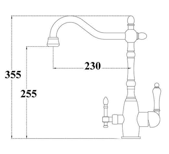 Смеситель для кухни Zorg ZR 312YF33 черный