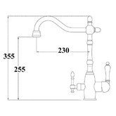 Смеситель для кухни Zorg ZR 312YF33 черный