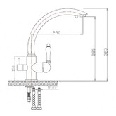 Смеситель для кухни Zorg ZR 314YF33 черный