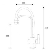 Смеситель для кухни Zorg ZR 341-8YF белый