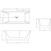 Акриловая ванна Abber AB9224-1.6 160x80