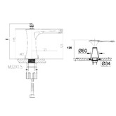 Смеситель для раковины Artik Yasmina 8003/B01 хром