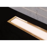 Водоотводящий желоб Pestan Confluo Premium White Glass Gold Line 300 с решеткой 