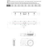 Водоотводящий желоб Pestan Confluo Frameless Line 300 с решеткой 