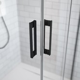 Душевой угол Radaway Idea Black PDD  800х800  черный, прозрачное стекло