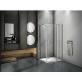 Душевой угол GOOD DOOR Mokka WTWSP-110-80-C-WE 1100x800 белый,прозр. стекло 