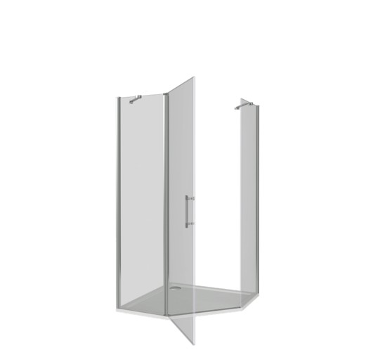 Душевой угол GOOD DOOR Mokka PNT-90-C-WE 900x900 белый,прозр. стекло 