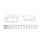 Акриловая ванна Excellent  Lila 2.0 150x73 белый