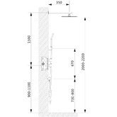 Душевая система Timo Petruma SX-5029/03SM со смесителем термостат черный