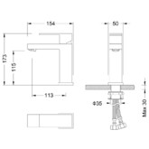 Смеситель для раковины Timo Selene 2061/03F черный