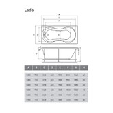 Акриловая ванна Relisan Lada 170x75