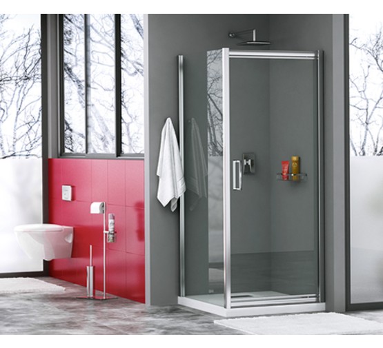 Душевой угол Wasserkraft Salm 27L29 800x1000 хром, прозр.стекло 