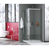 Душевой угол Wasserkraft Salm 27L29 800x1000 хром, прозр.стекло 