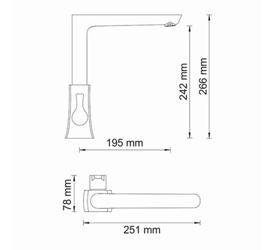 Смеситель для кухни Wasserkraft Berkel 4807 хром