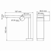 Смеситель для раковины Wasserkraft Elbe 7410