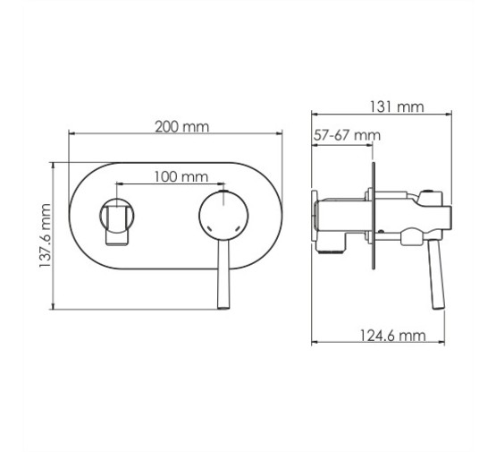 Гигиенический душ Wasserkraft Main 4138 со смесителем хром