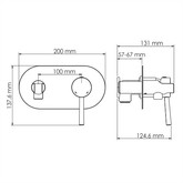 Гигиенический душ Wasserkraft Main 4138 со смесителем хром