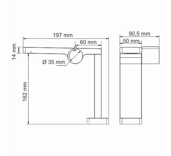 Смеситель для раковины Wasserkraft Alme 1510 хром