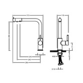 Смеситель для кухни Timo Hette 1026/03F черный